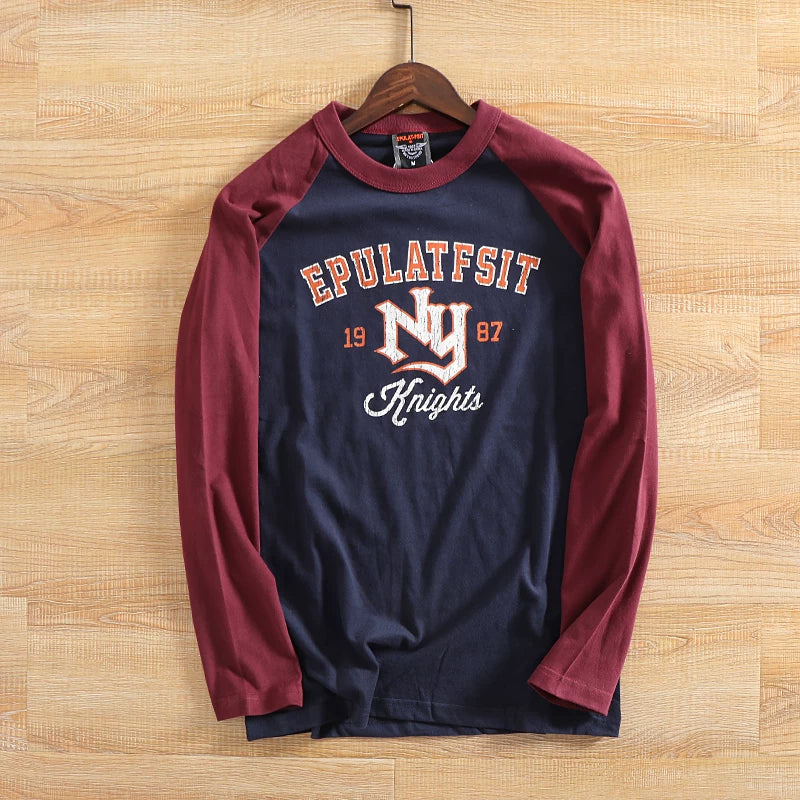 Retro Letter Print T-Shirt V0933