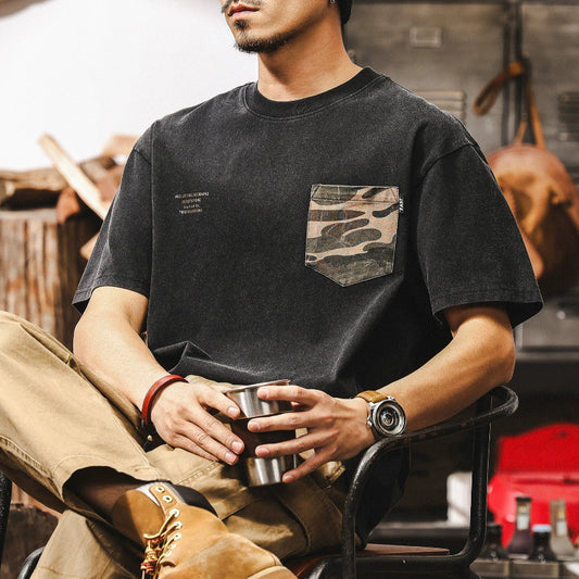 Vintage Wash American Style Tee V0576