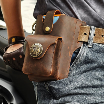 Vintage Leather Belt Bag V0810