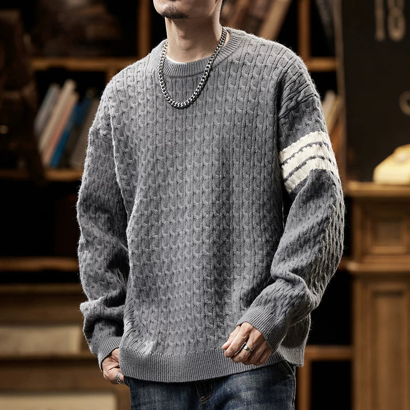 Heritage Cable-Knit Heavyweight Sweater V1072