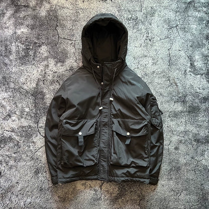 Retro Hooded Down Jacket V0861