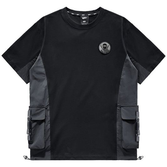 Ninja Embroidered Multi-Pocket Tee V0597
