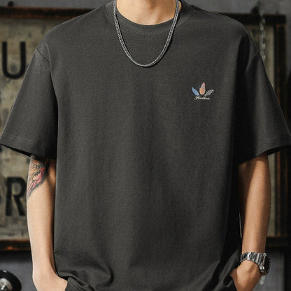 Loose-Fit Round Neck Tee V0786