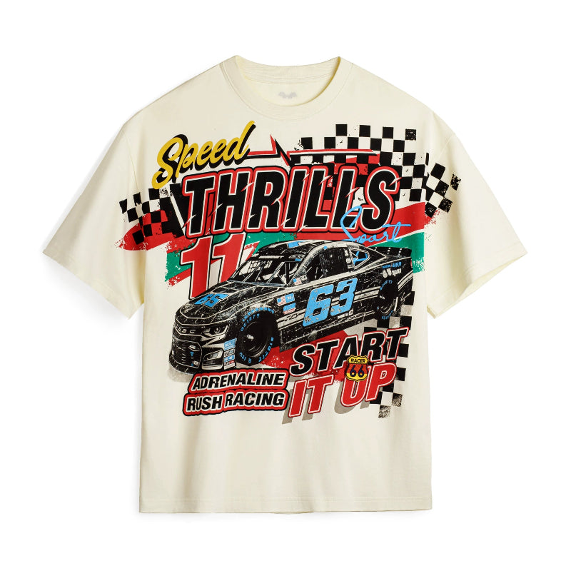 Retro Racer Oversized Tee V0628