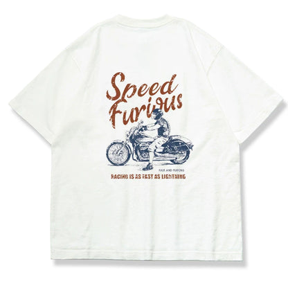 Heavyweight Biker T-Shirt V0945