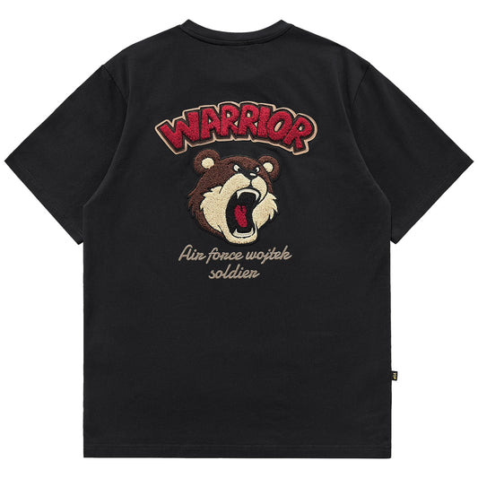 Retro Cartoon Embroidered Tee V0598