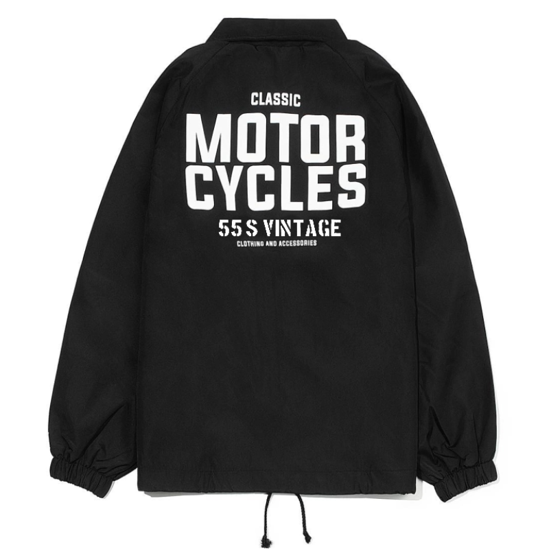 Retro Biker Coach Jacket V1014