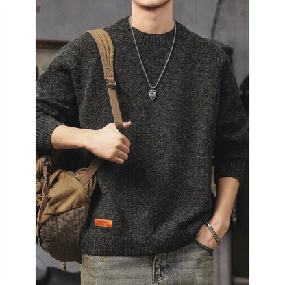 Heritage Chunky Knit Crewneck Sweater TypeA V1070