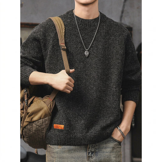 Heritage Chunky Knit Crewneck Sweater TypeA V1070
