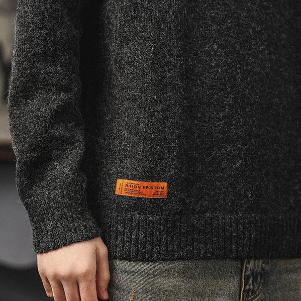 Heritage Chunky Knit Crewneck Sweater TypeA V1070