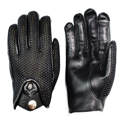 Leather Mesh Riding Gloves V0562