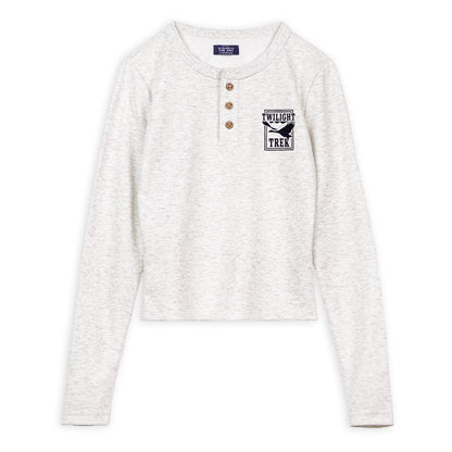 Retro Soft Henley Shirt V0632