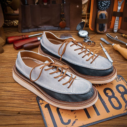 Casual Leather Low-cut Shoes V1033