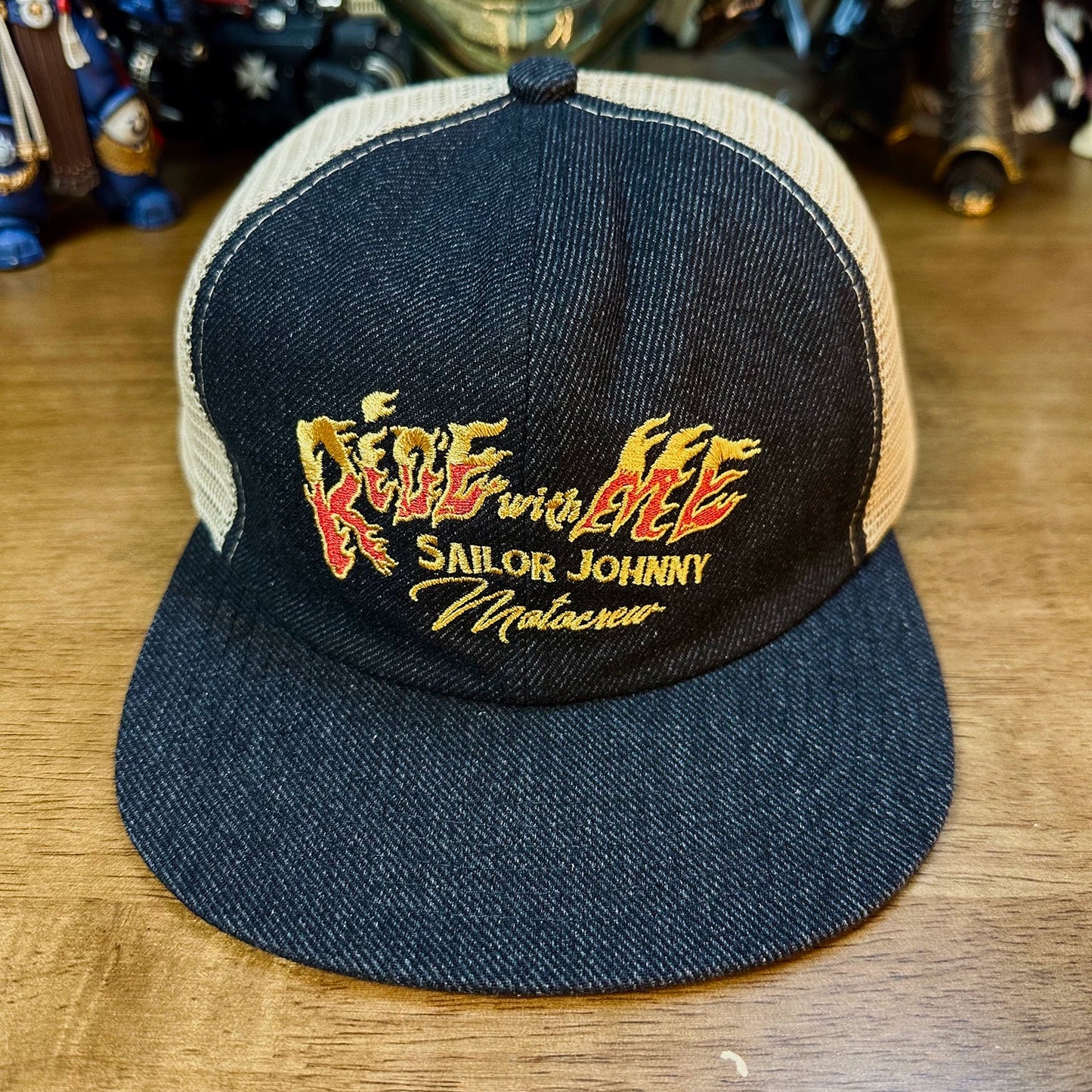 Ride With Fire Trucker Cap V1039