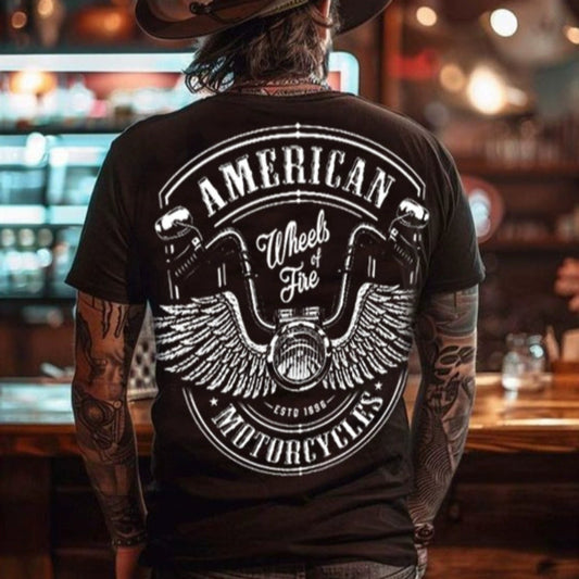 Hardcore Skull Motorcycle Tee V0567