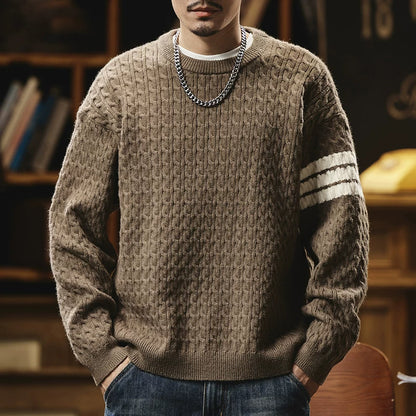Heritage Cable-Knit Heavyweight Sweater V1072