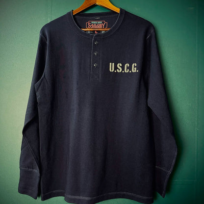 Vintage Wash Heavyweight Henley Sweat Shirt V1040