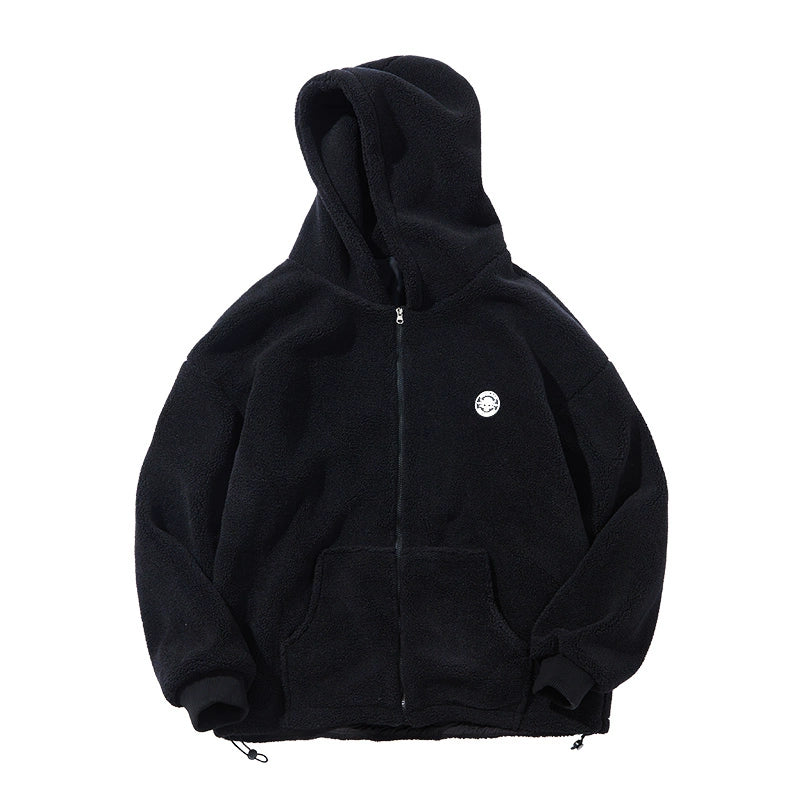 Big size Faux Lambswool Jacket V0813