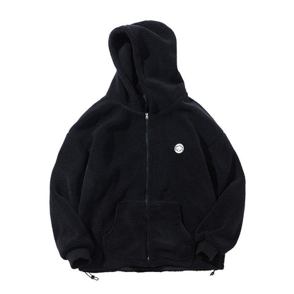 Big size Faux Lambswool Jacket V0813