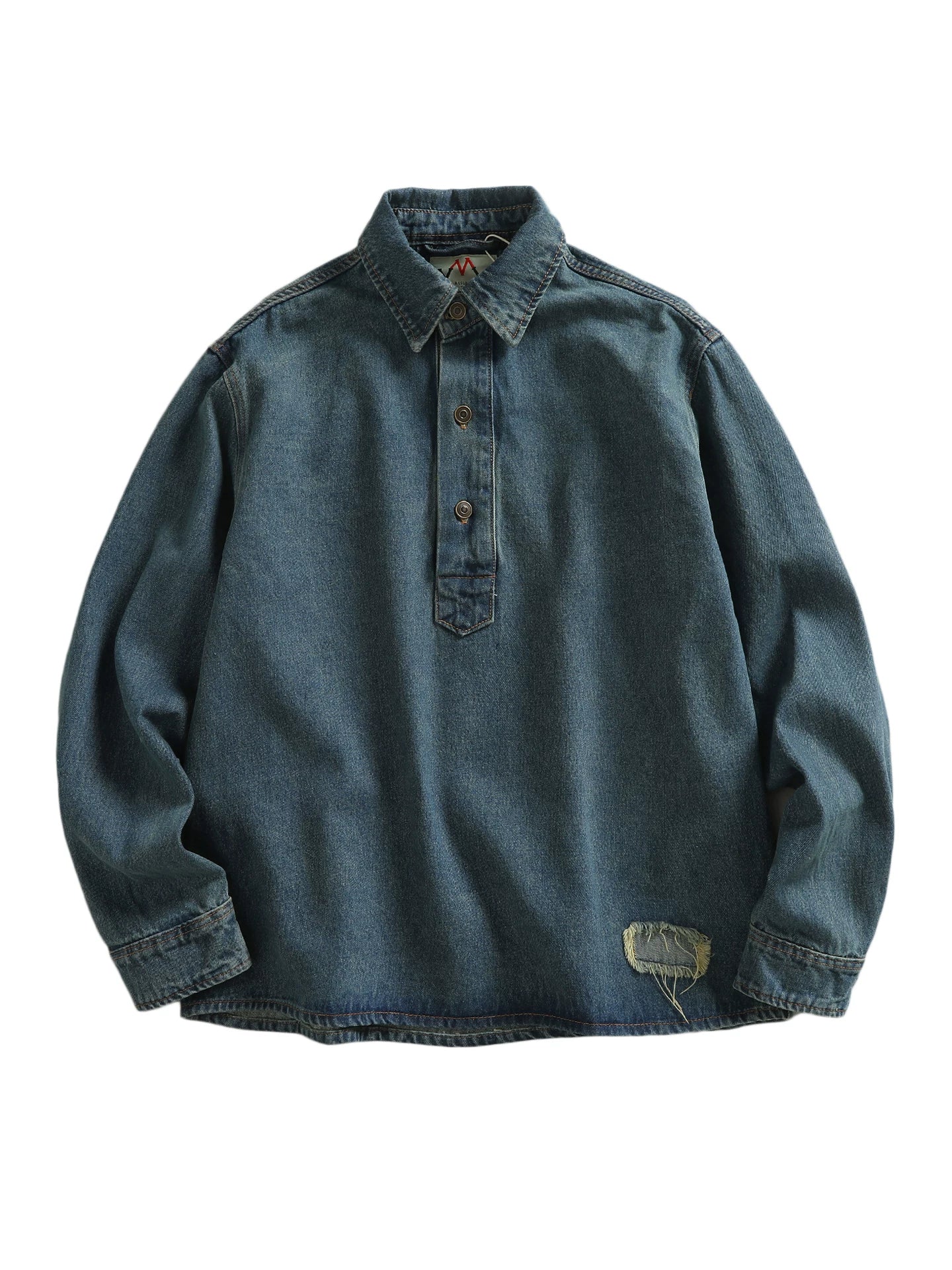 Vintage Denim Pullover Shirt V0919