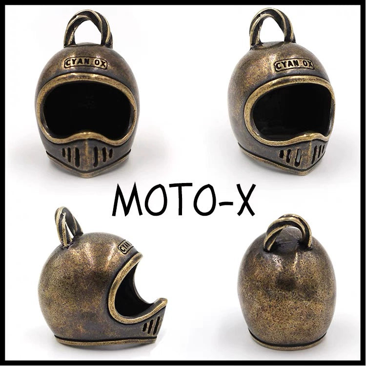 Vintage Copper Moto3 Helmet Keychain V0819
