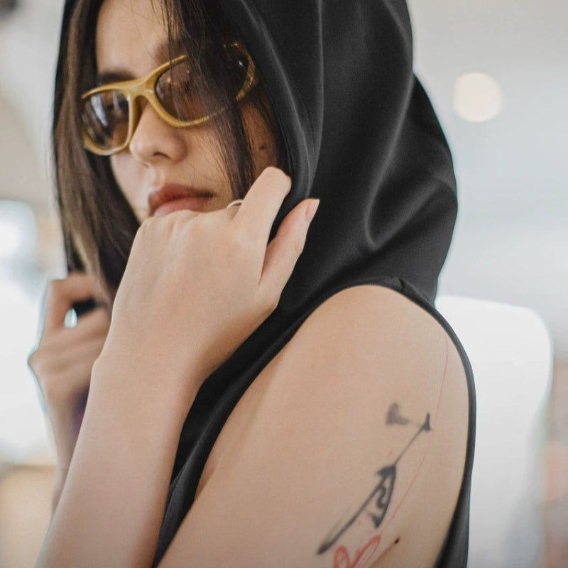 Sleeveless Casual Hoodie Vest V0651