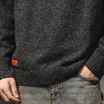 Heritage Chunky Knit Crewneck Sweater TypeA V1070