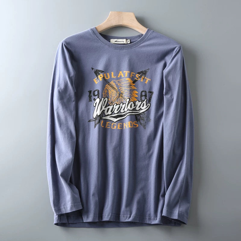 Casual Printed Long Sleeve T-Shirt V0932