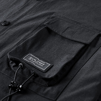 ChillWave Ice Silk Splice Shirt V0593
