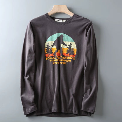 Casual Printed Long Sleeve T-Shirt V0932