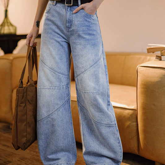 Vintage Patchwork Deconstructed Skinny Jeans V0649