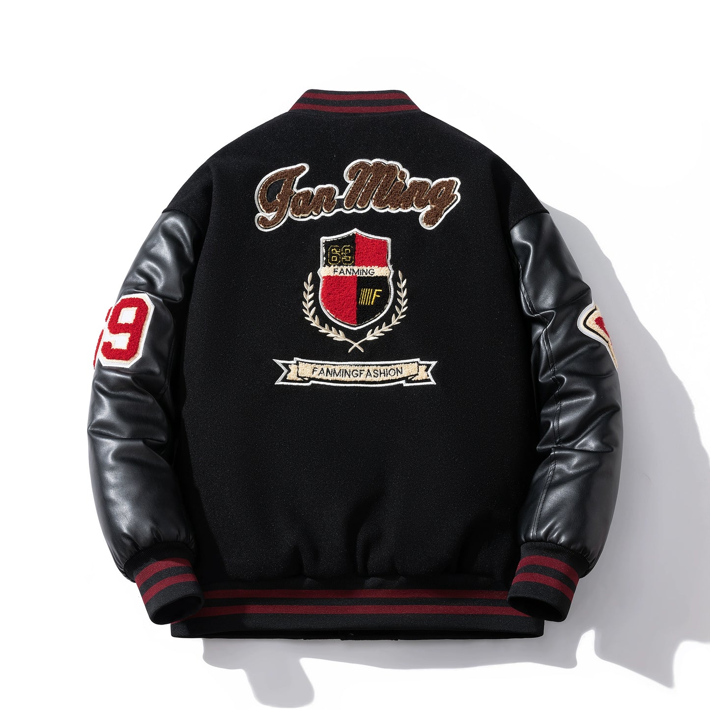 Retro Color-Block Baseball Jacket V0841