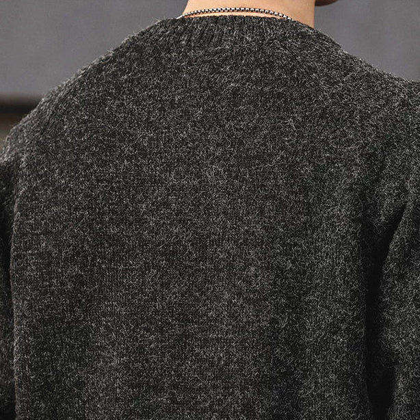 Heritage Chunky Knit Crewneck Sweater TypeA V1070
