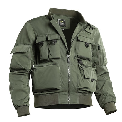 Casual Multi-Pocket Flight Jacket V0827