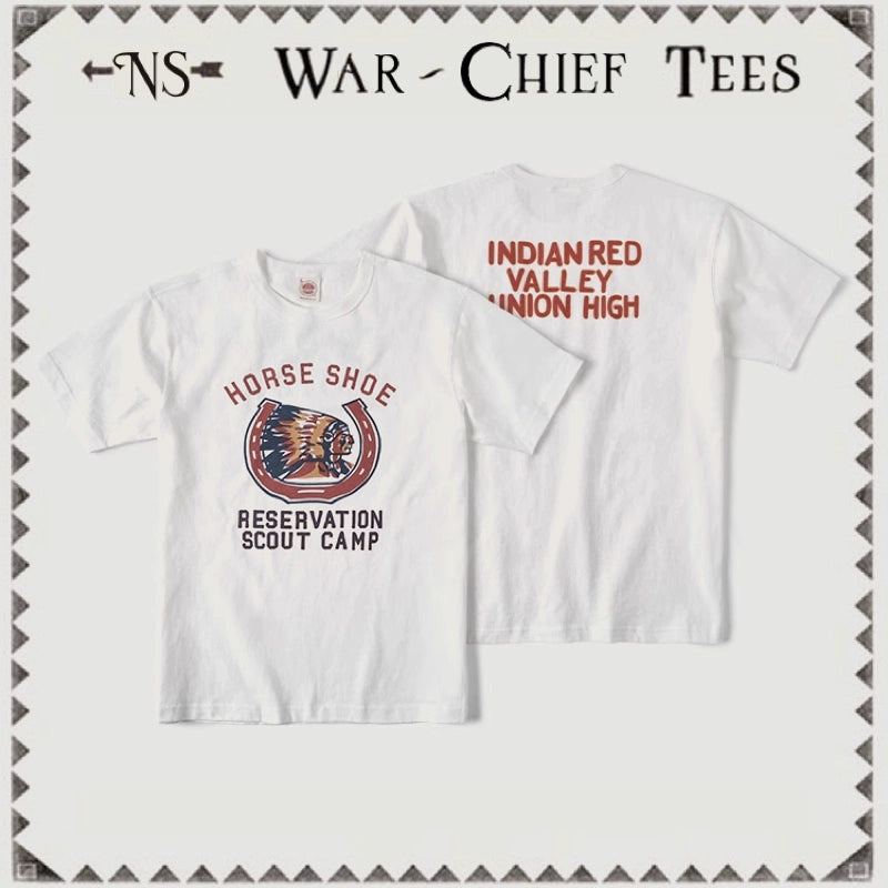 Heavyweight Vintage Indian Print Tee V0674