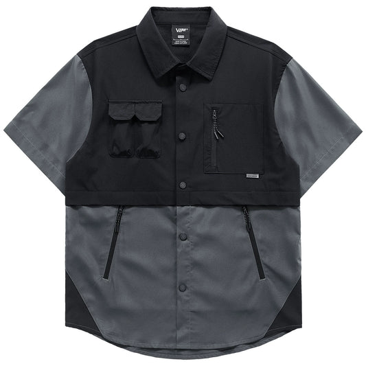 Color Clash Utility Shirt V0591