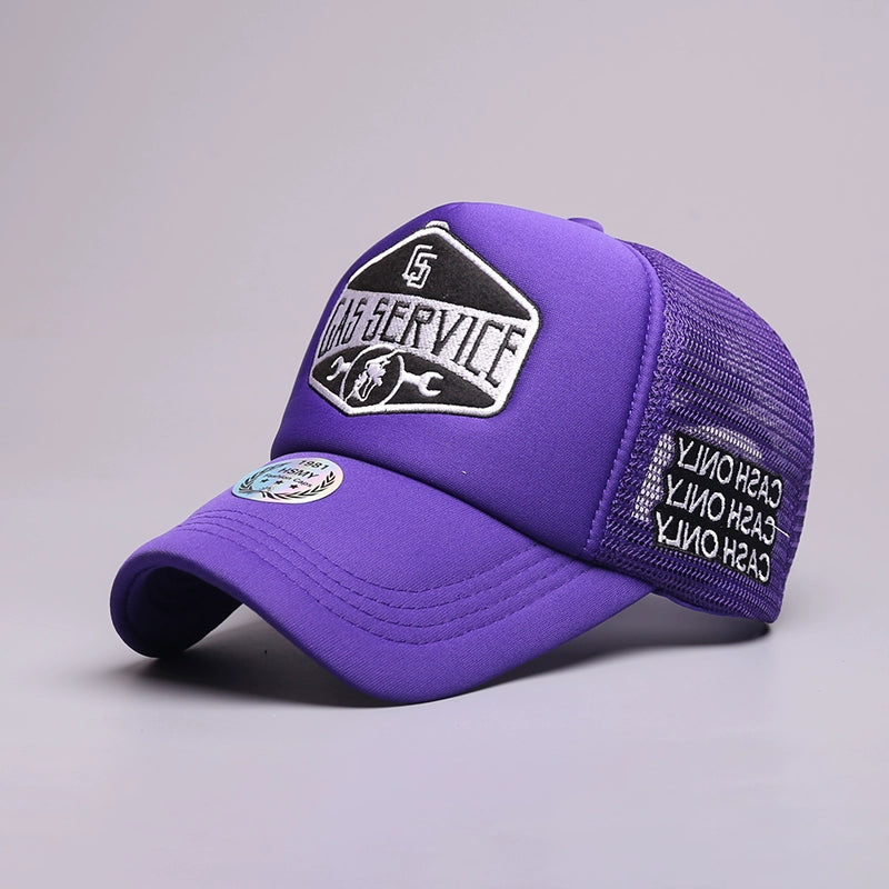 American retro logo mesh cap V0586