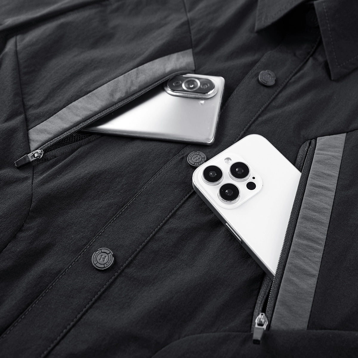 Deconstructed Color-Block Casual Shirt V0589