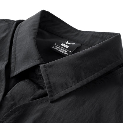 Fake layered multi-pocket shirt V0592