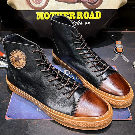 Vintage Cowhide High-Top Boots V0625