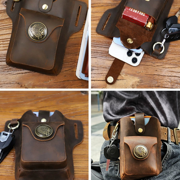 Vintage Leather Belt Bag V0810