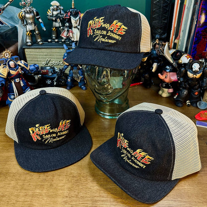 Ride With Fire Trucker Cap V1039