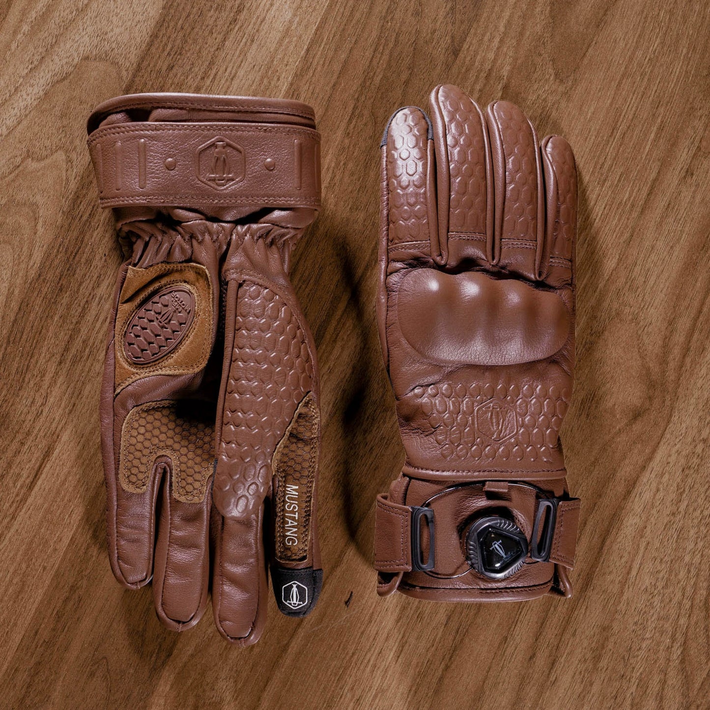 Vintage Leather Motorcycle Gloves V0862