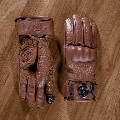 Vintage Leather Motorcycle Gloves V0862
