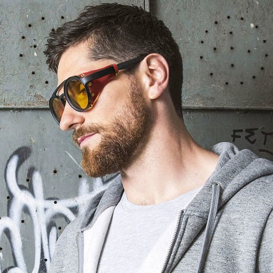 Retro Steampunk Round Sunglasses V0731