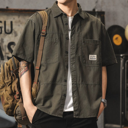 Vintage Cotton Work Shirt V0971