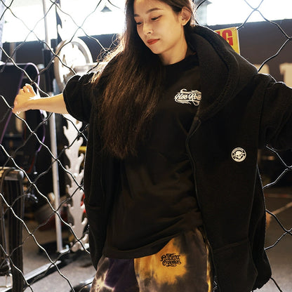 Big size Faux Lambswool Jacket V0813