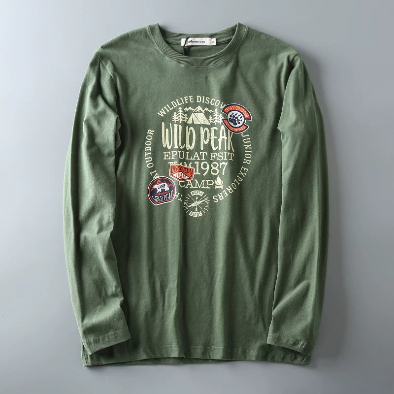 Casual Printed Long Sleeve T-Shirt V0932