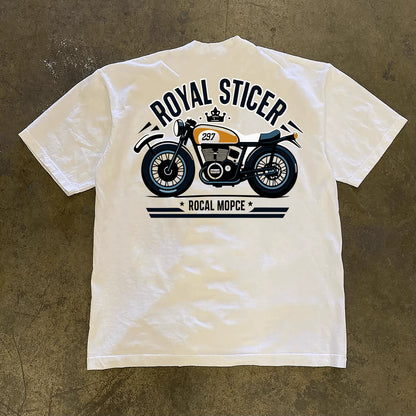 Heavyweight Cotton Biker T-Shirt Z0963