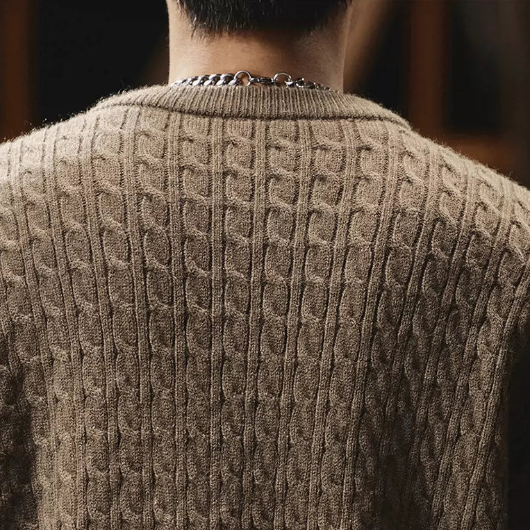 Heritage Cable-Knit Heavyweight Sweater V1072